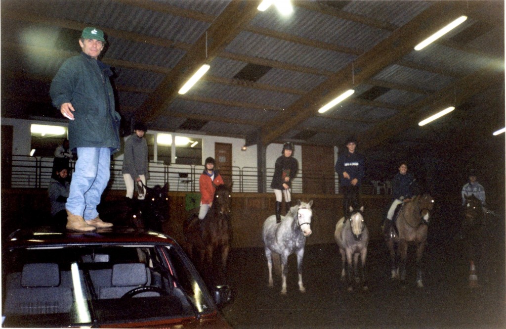 Folle ambiance, folle musique et autres petites folies très appréciées des élèves et des chevaux. Erstein- Bas-Rhin – année 2000